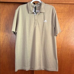 NWT Men’s Adidas Beige Polo